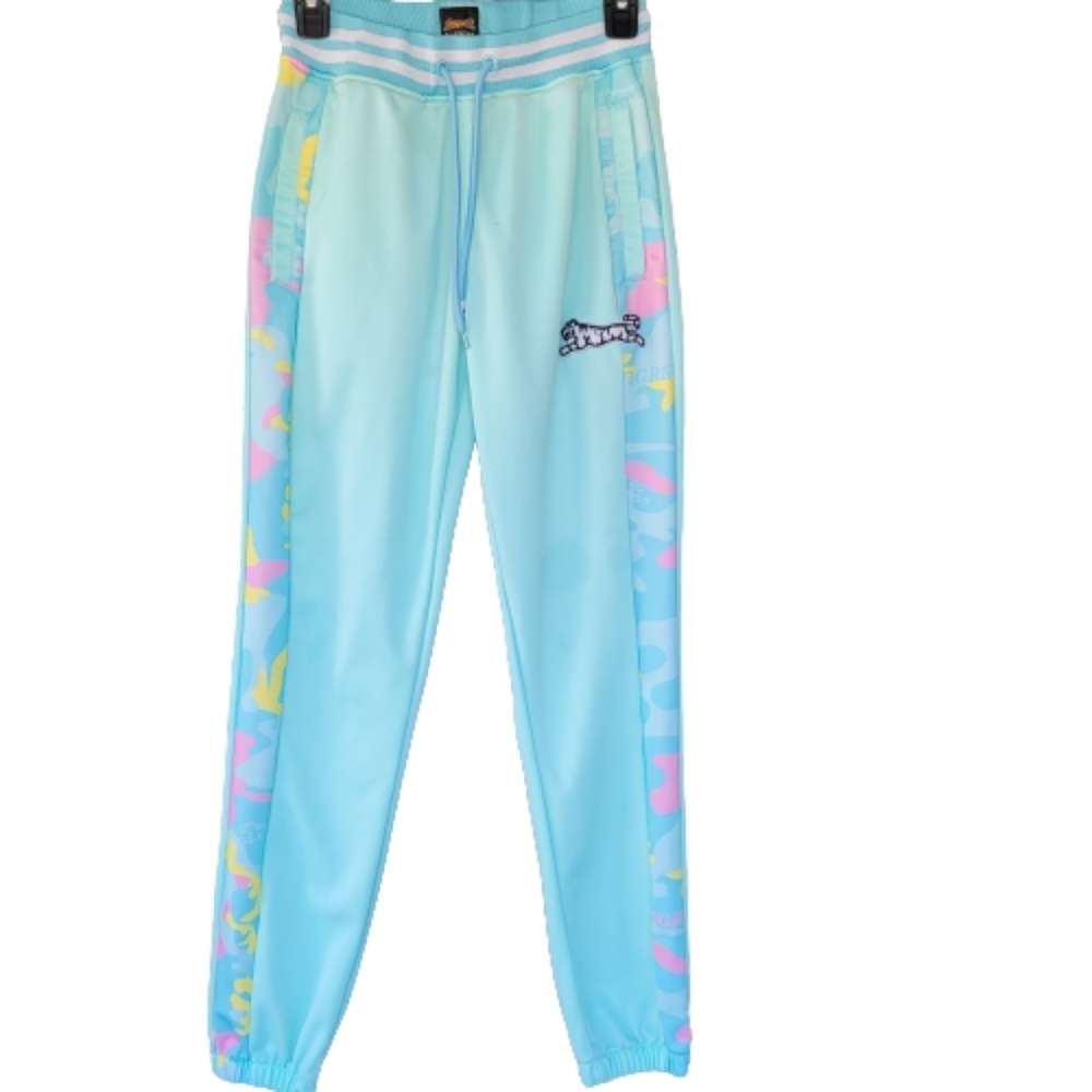 Le Tigre Pastel Camouflage Drawstring Waist Pants Sz S